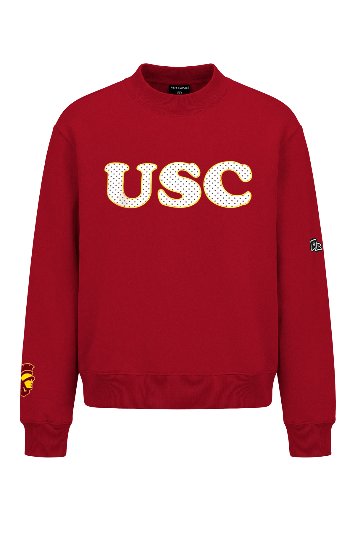 USC Polka Dot Mock Neck Crewneck