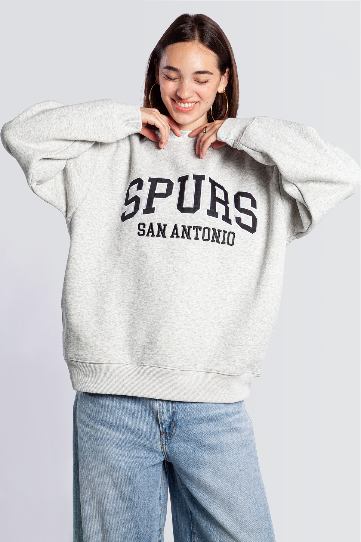 San Antonio Spurs Mock Neck Crewneck