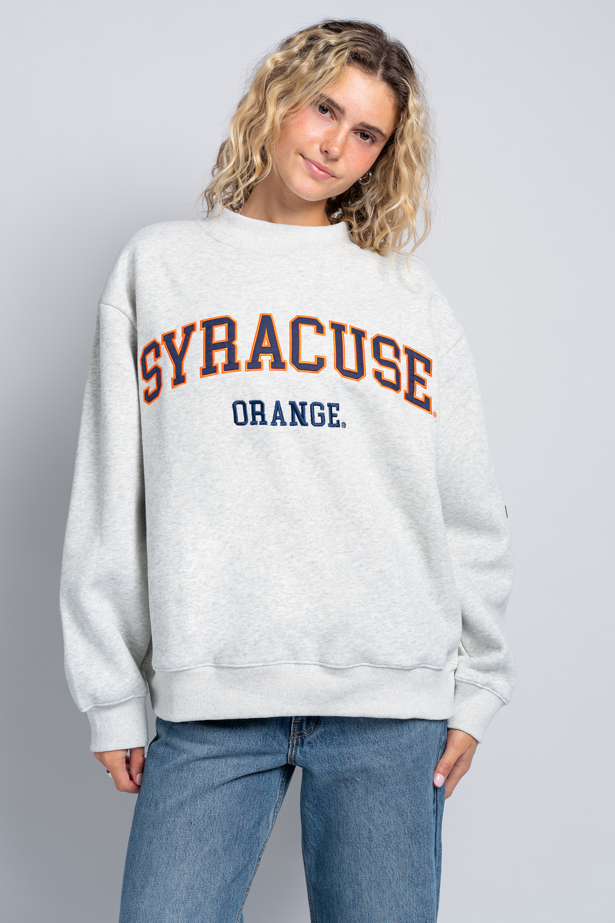 Syracuse Mock Neck Crewneck