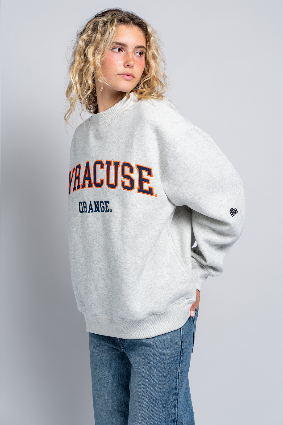 Syracuse Mock Neck Crewneck
