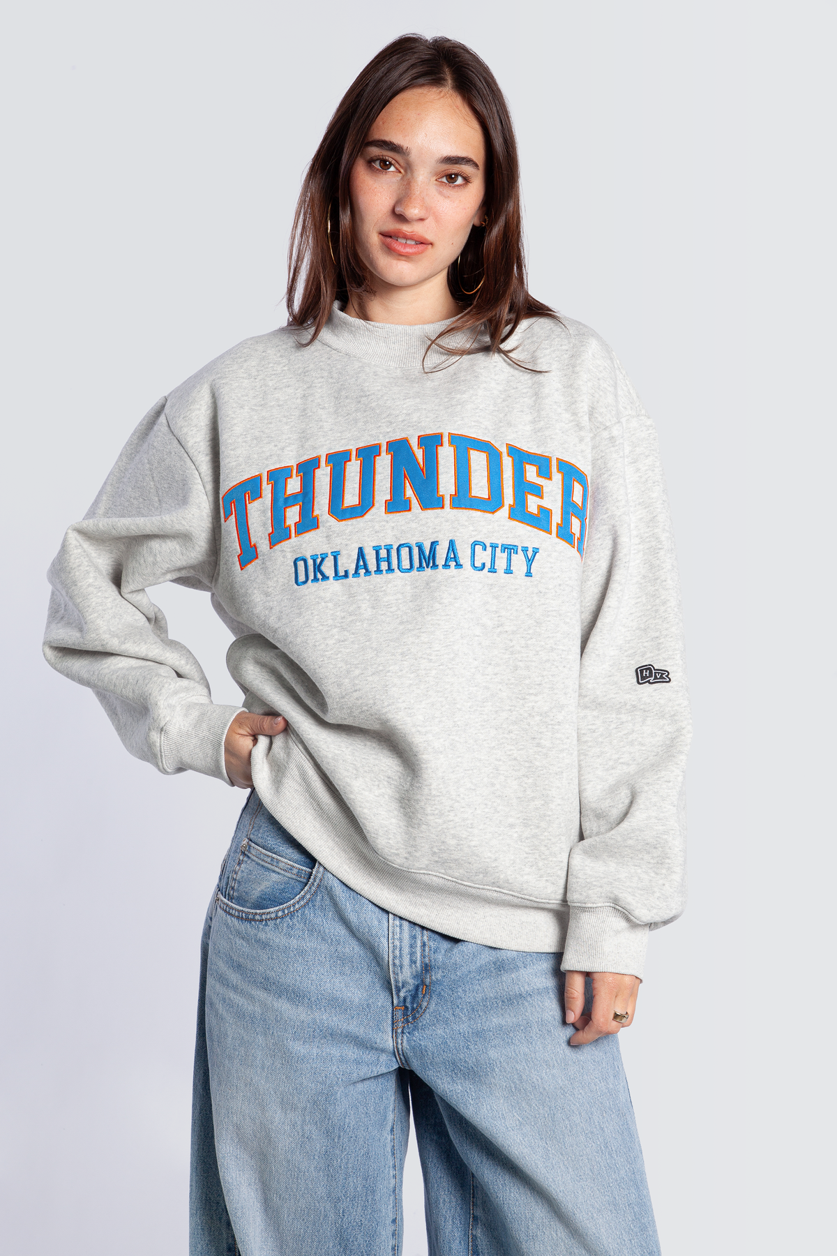 Oklahoma City Thunder Mock Neck Crewneck
