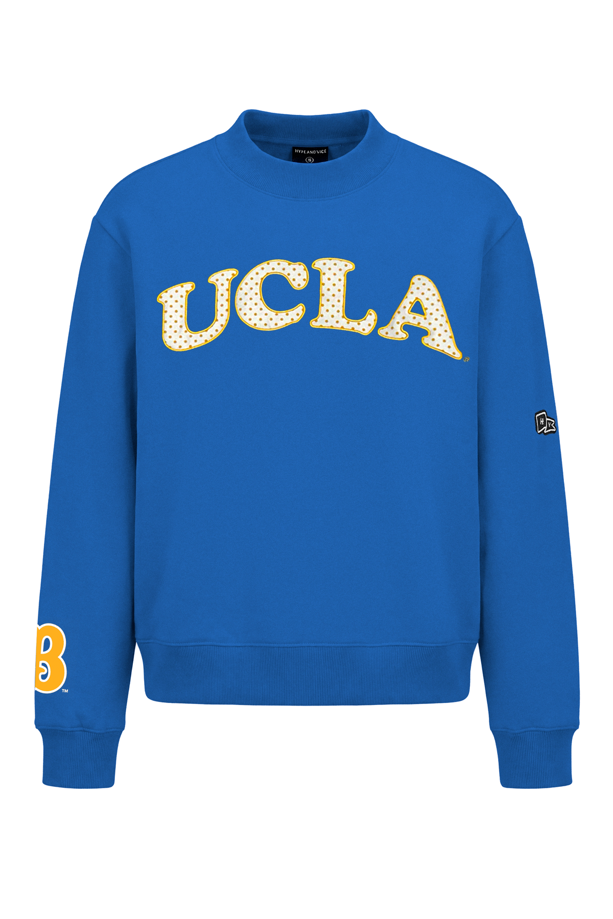 UCLA Polka Dot Mock Neck Crewneck