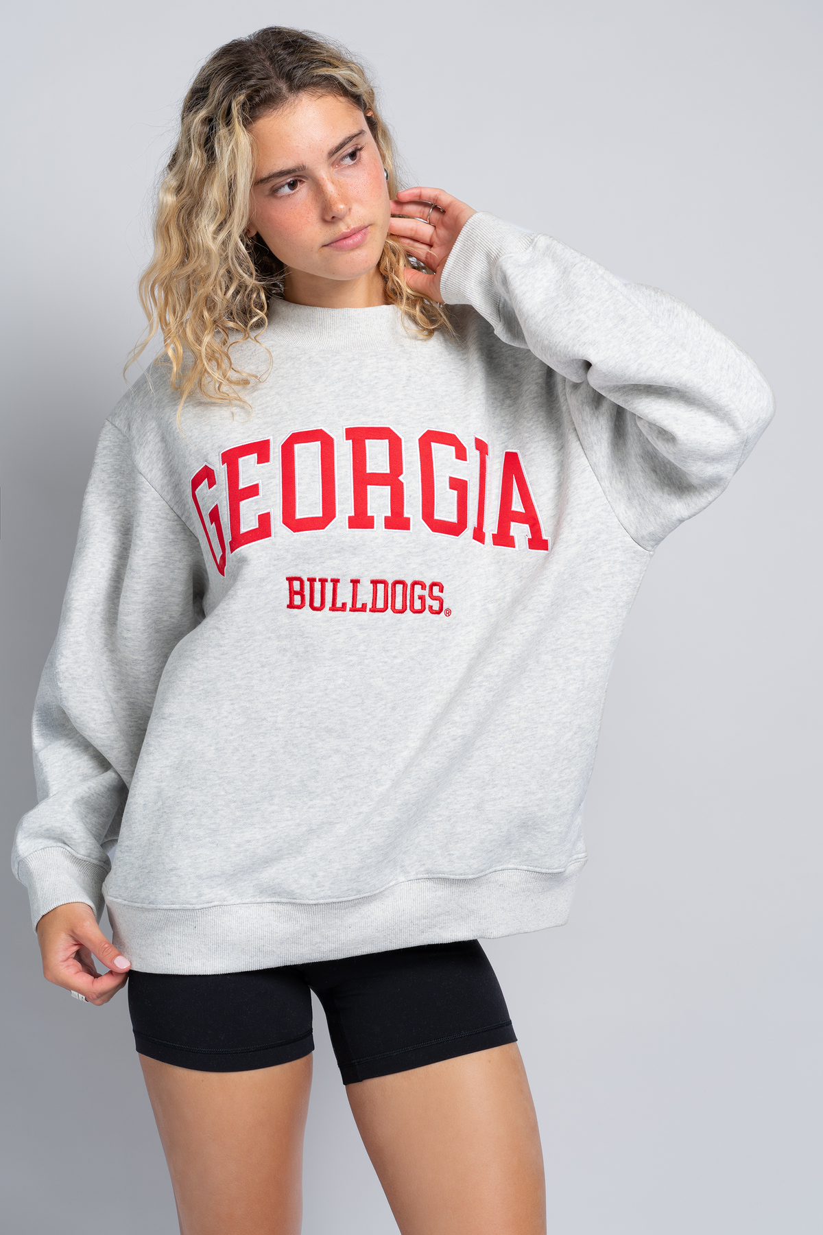 University of Georgia Mock Neck Crewneck