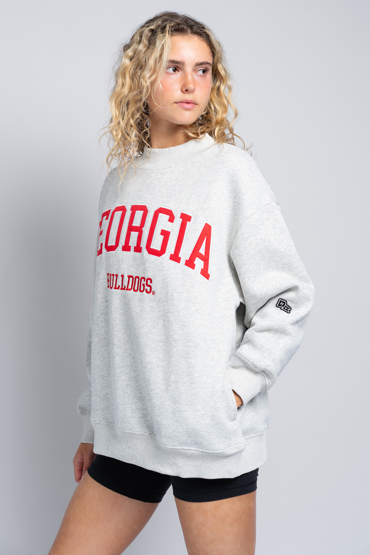 University of Georgia Mock Neck Crewneck