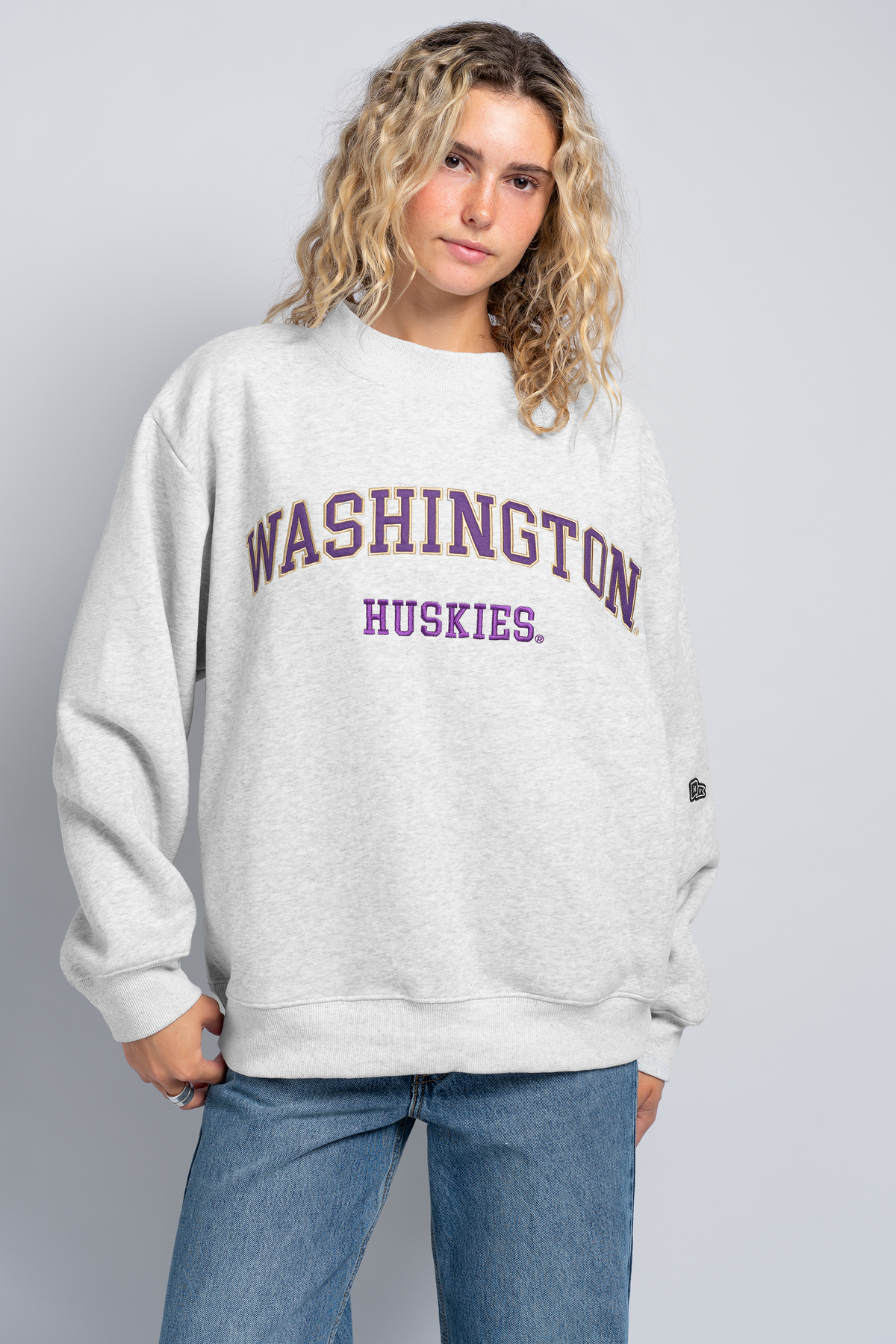 University of Washington Mock Neck Crewneck