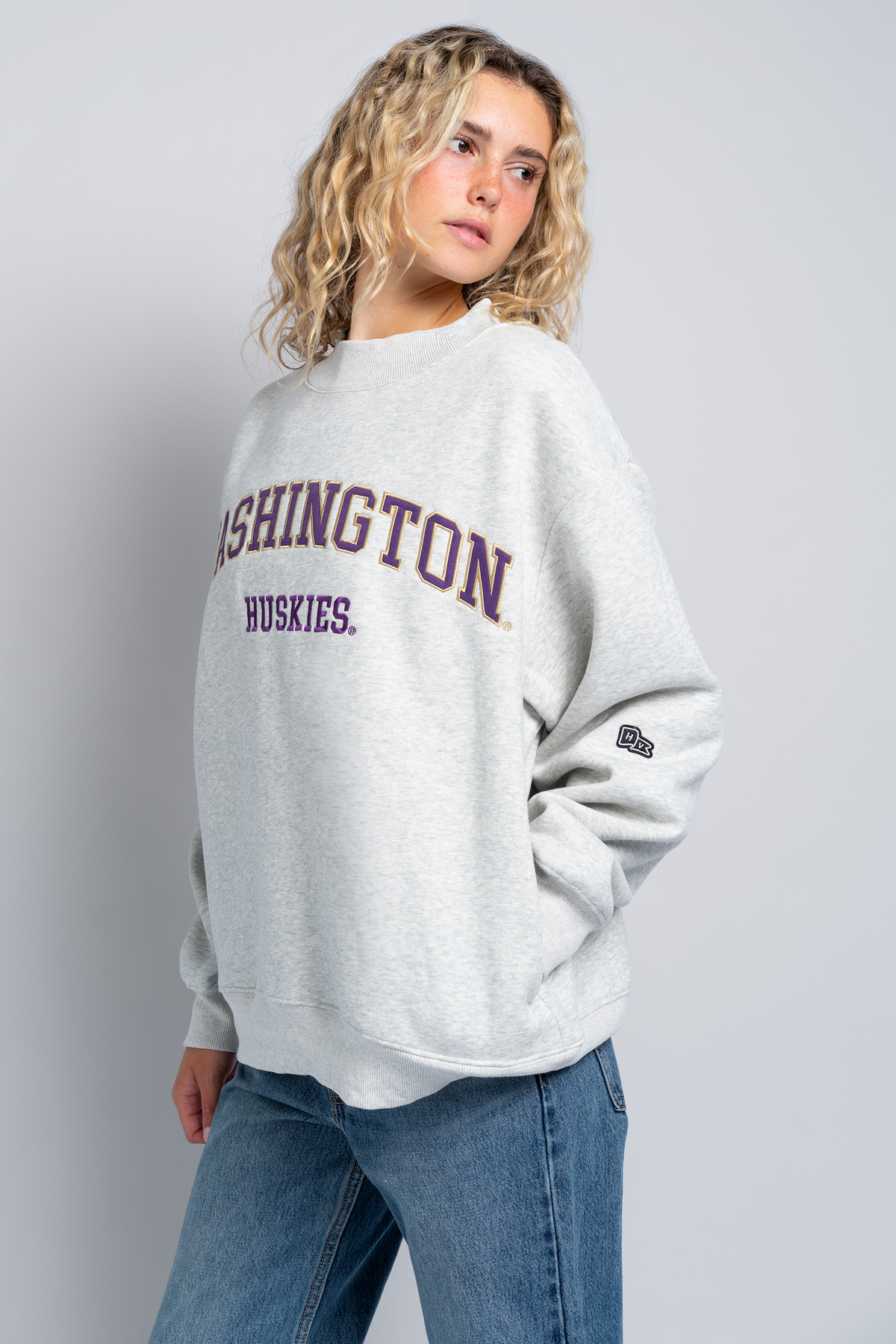 University of Washington Mock Neck Crewneck