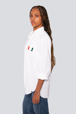University of Miami Hamptons Button Down