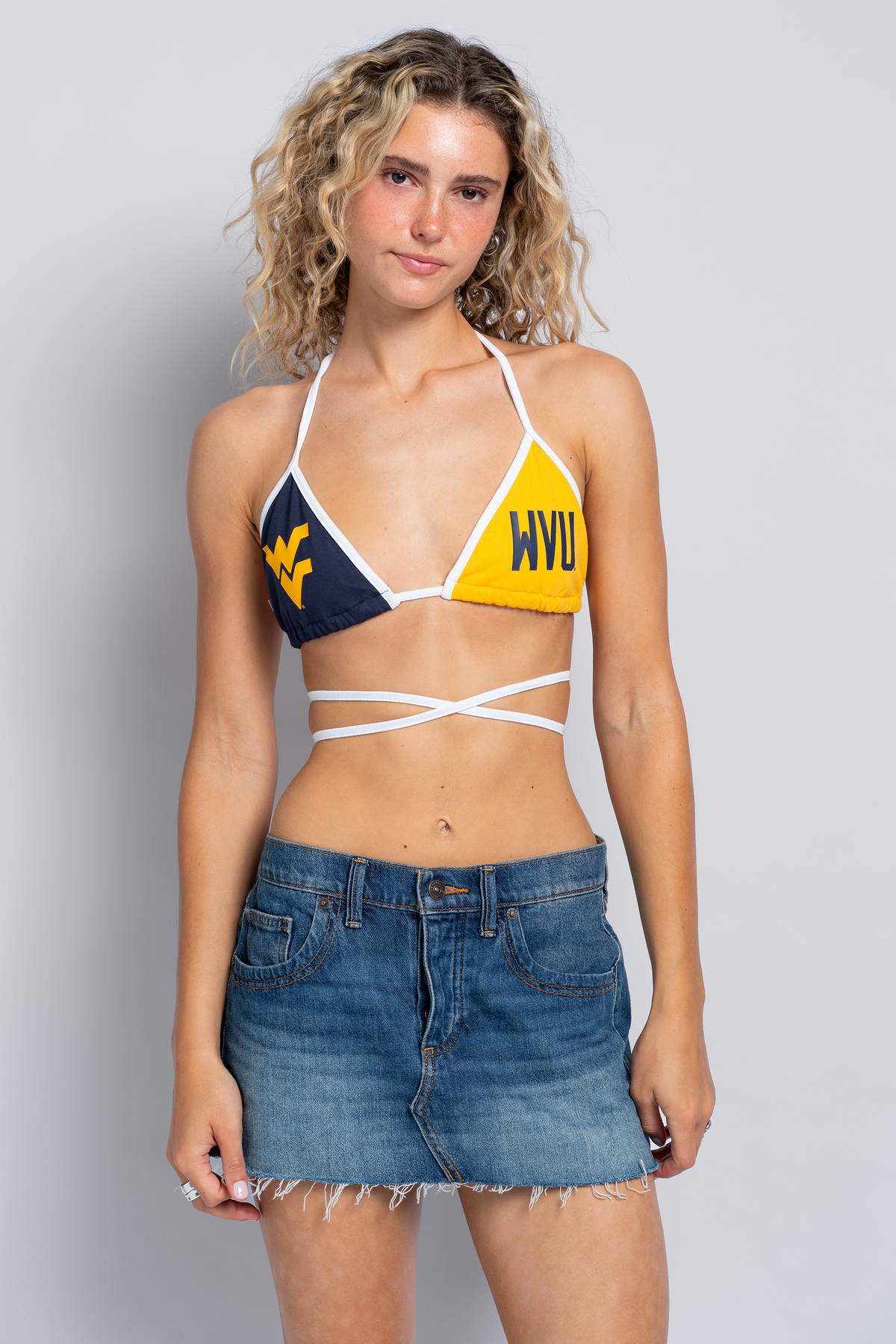 West Virginia University Gameday Bra Top