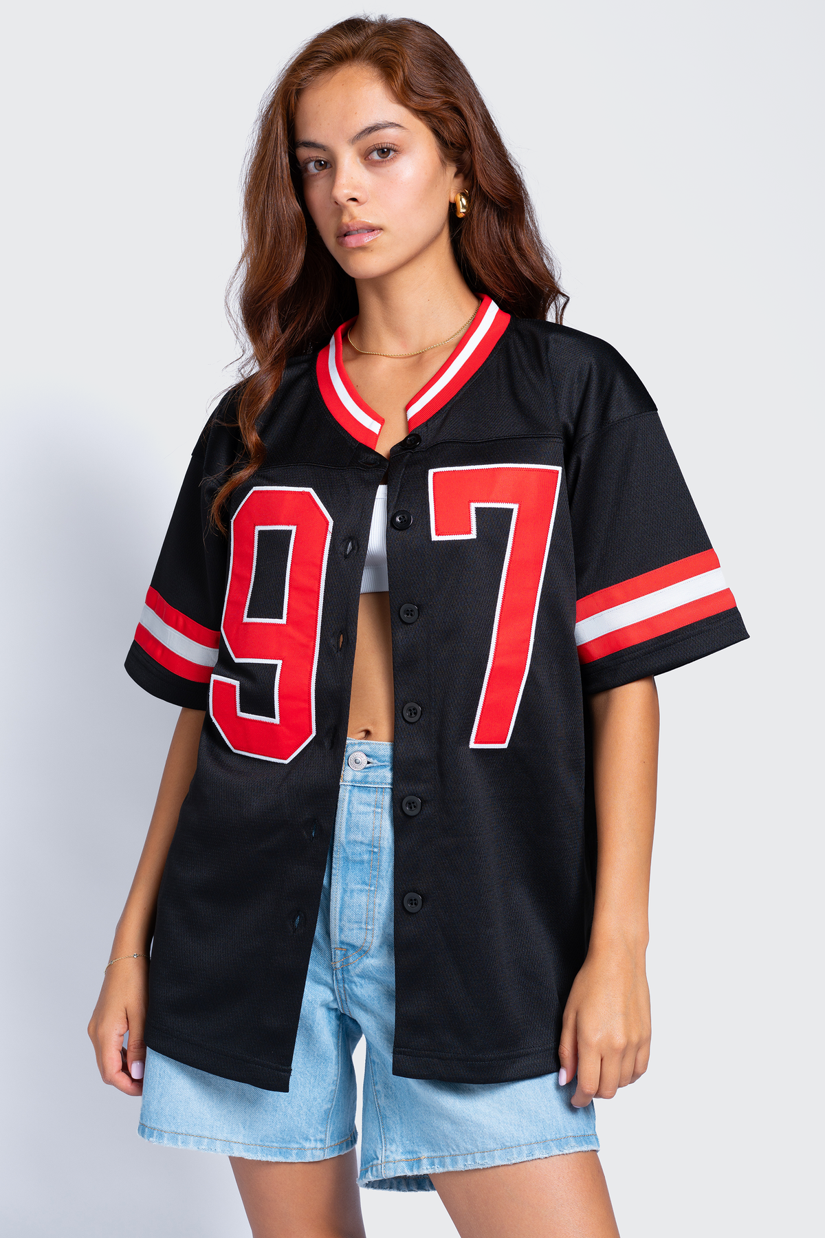 SDSU Button Down Football Jersey