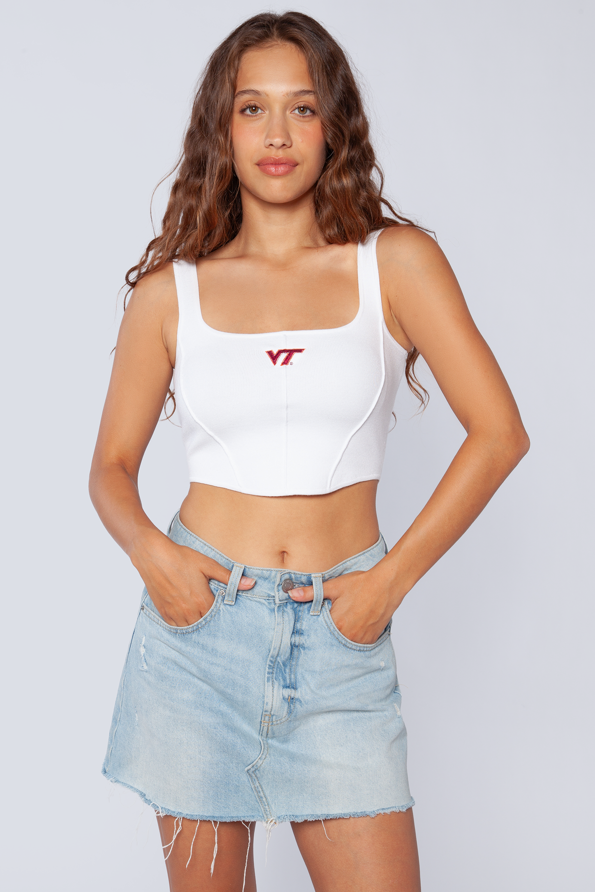 University Virginia Tech Knit Corset