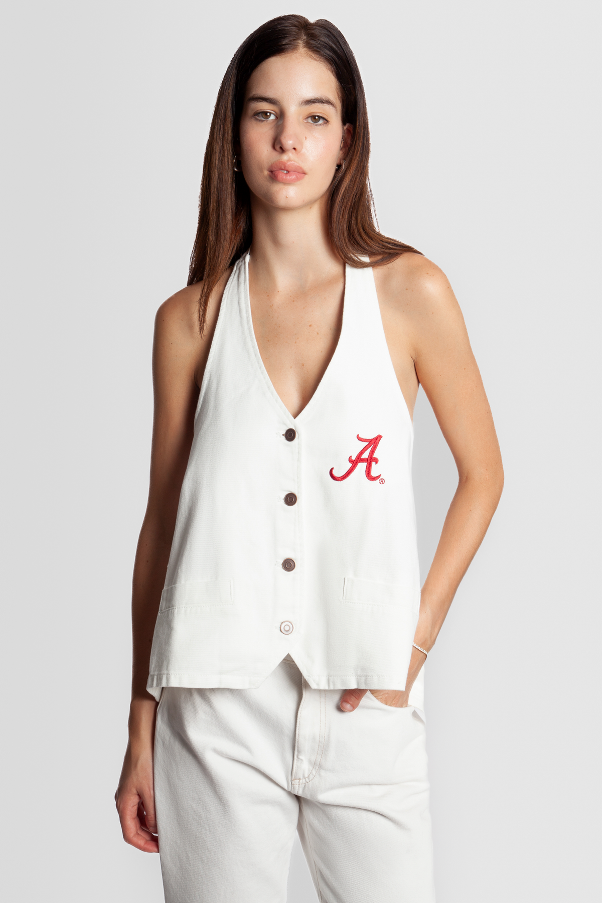 Alabama Denim Halter Top
