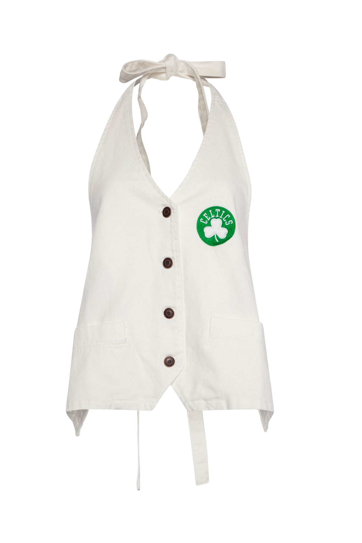 Boston Celtics Denim Halter Top