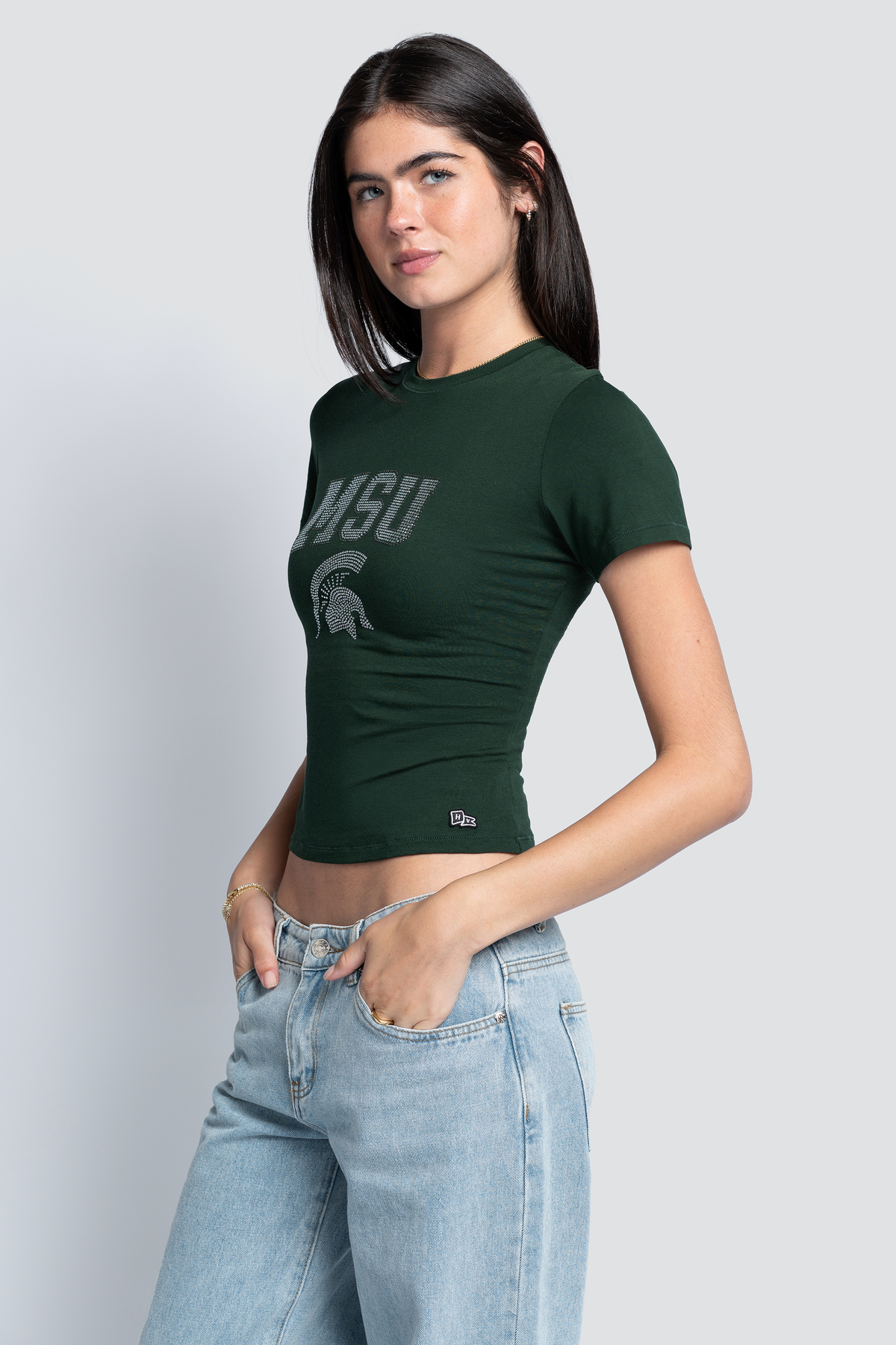 Michigan State Rhinestone T-Shirt