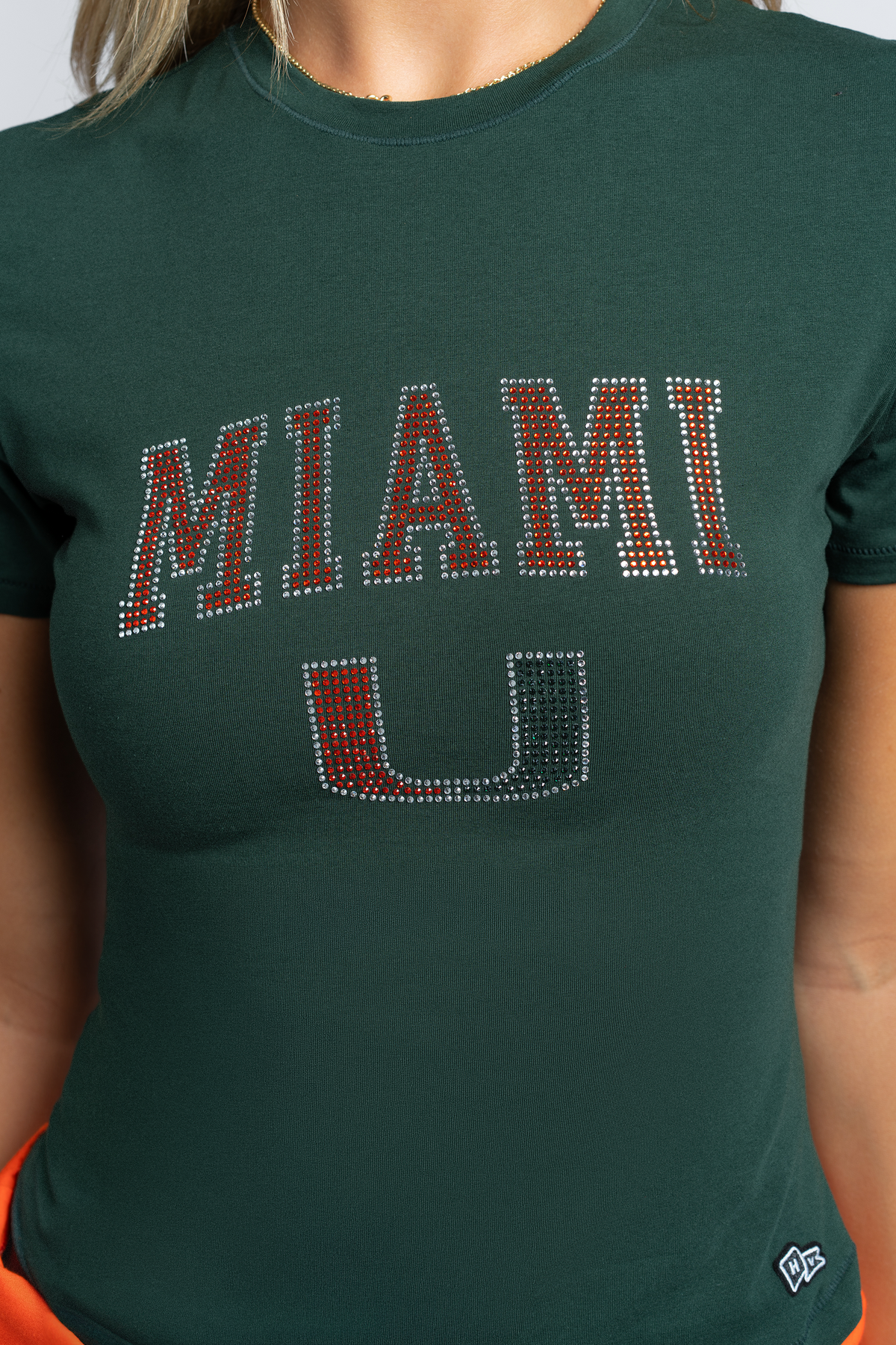 University of Miami Rhinestone T-Shirt