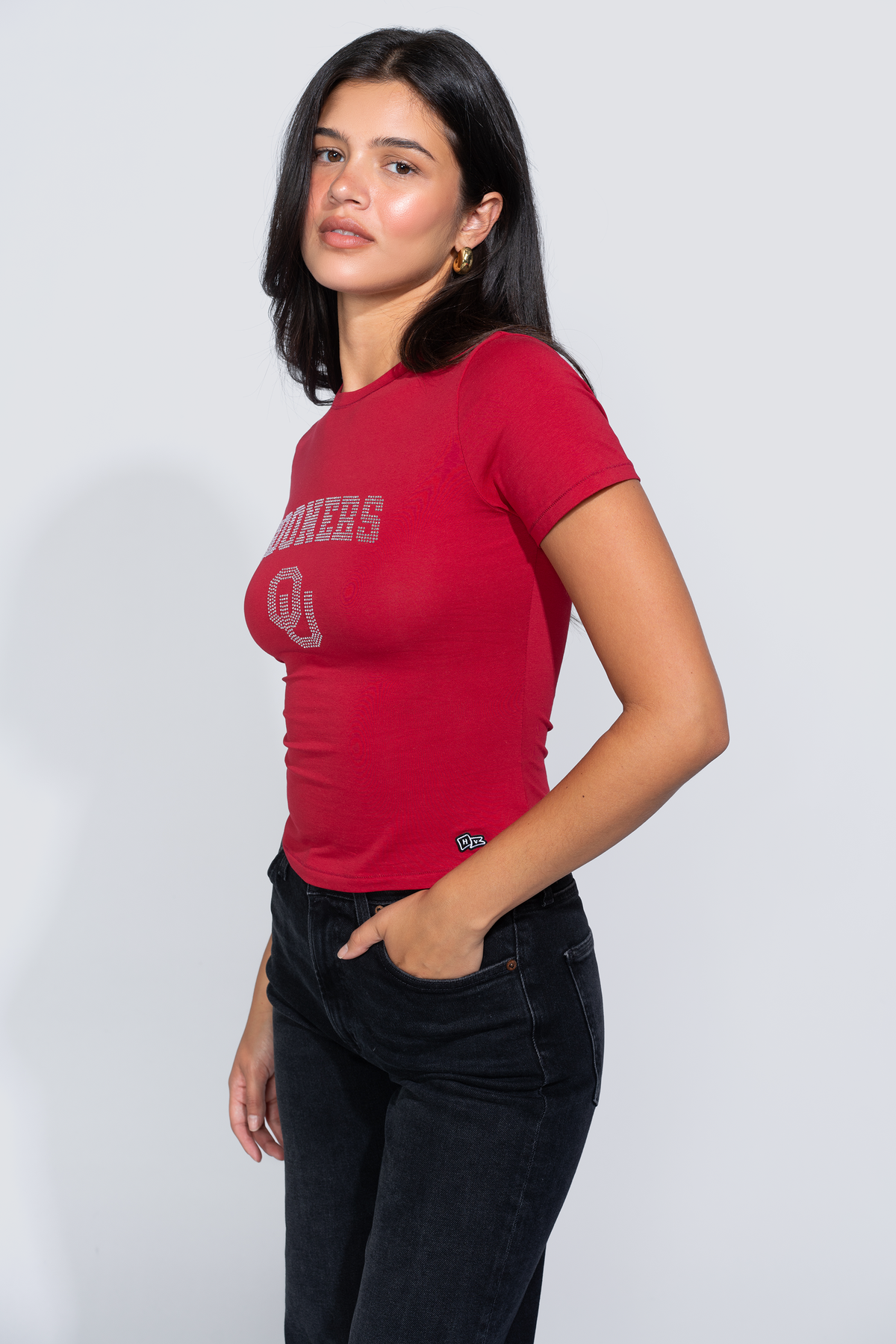 University of Oklahoma Rhinestone T-Shirt