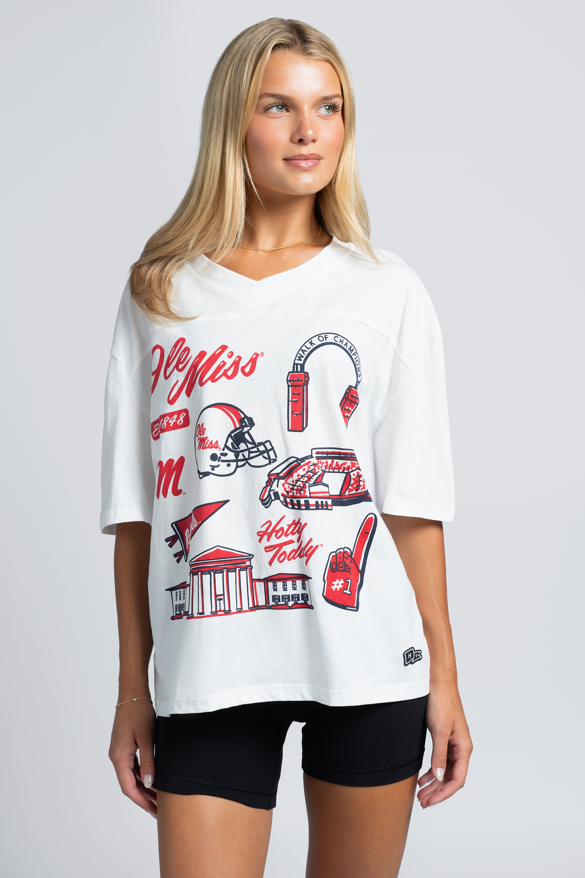 University of Mississippi Football Oversized T-shirt