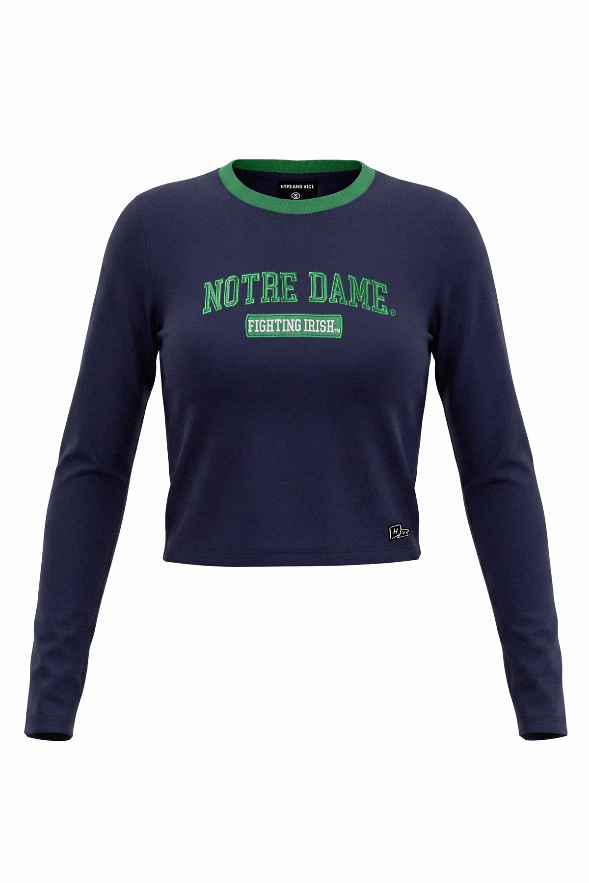 Notre Dame Long Sleeve Baby Tee