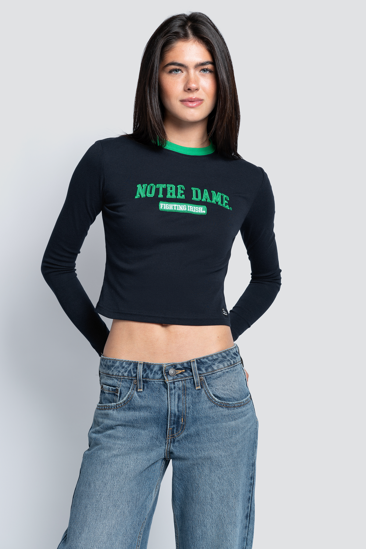 Notre Dame Long Sleeve Baby Tee