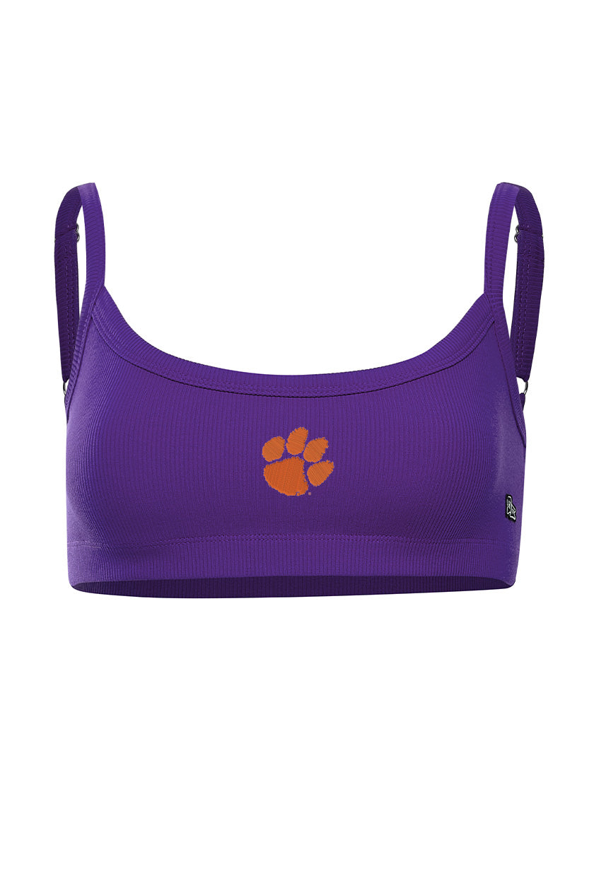 Clemson Rib Bra Top