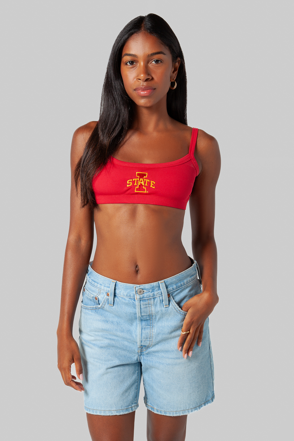 Iowa State University Rib Bra Top