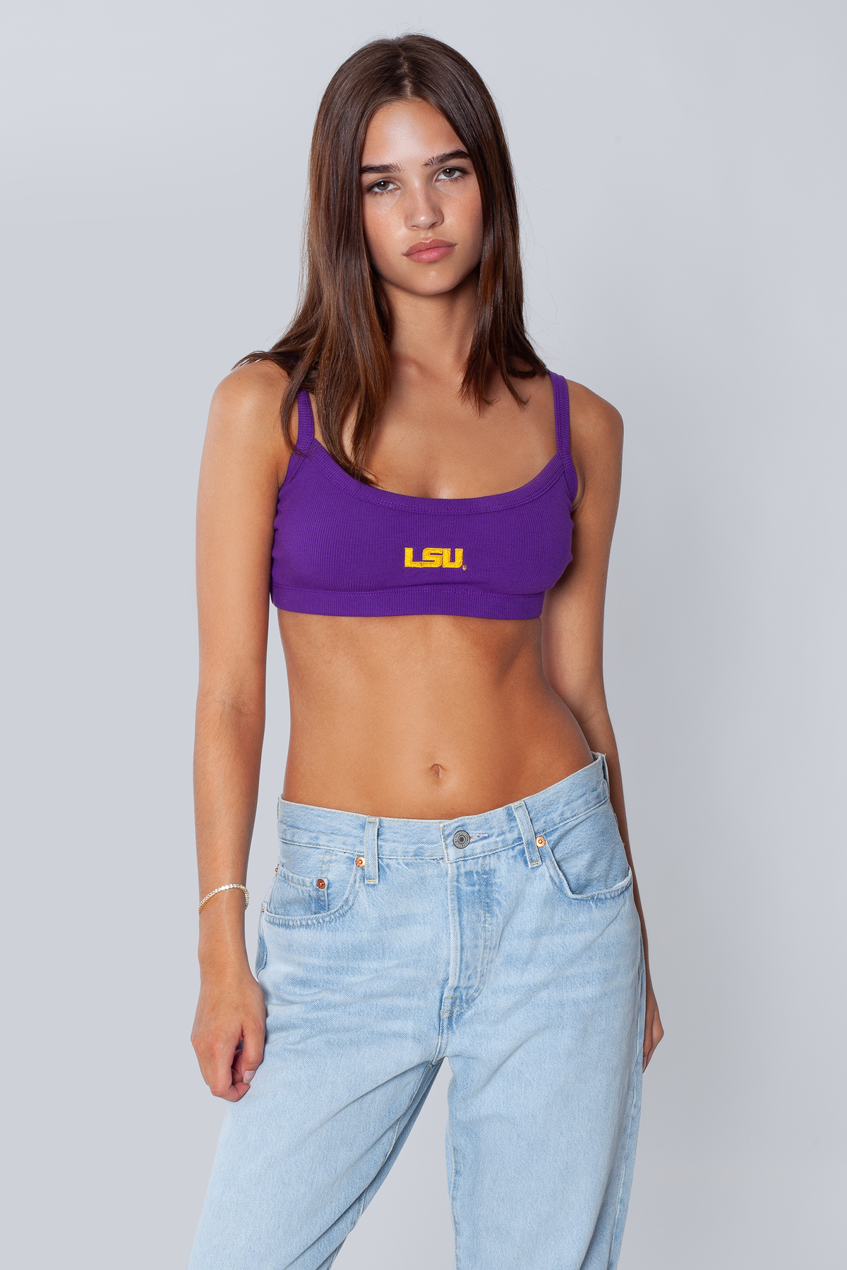 LSU Rib Bra Top