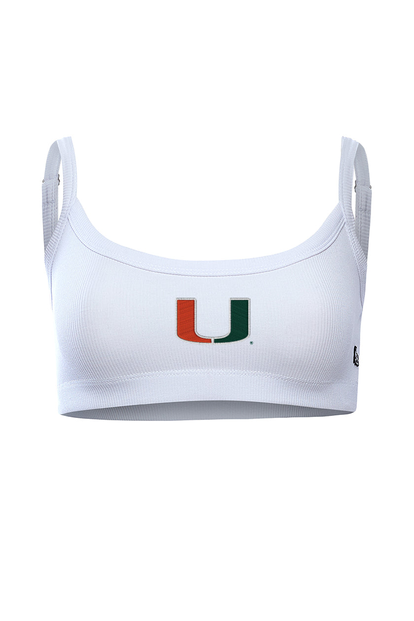 University of Miami Rib Bra Top