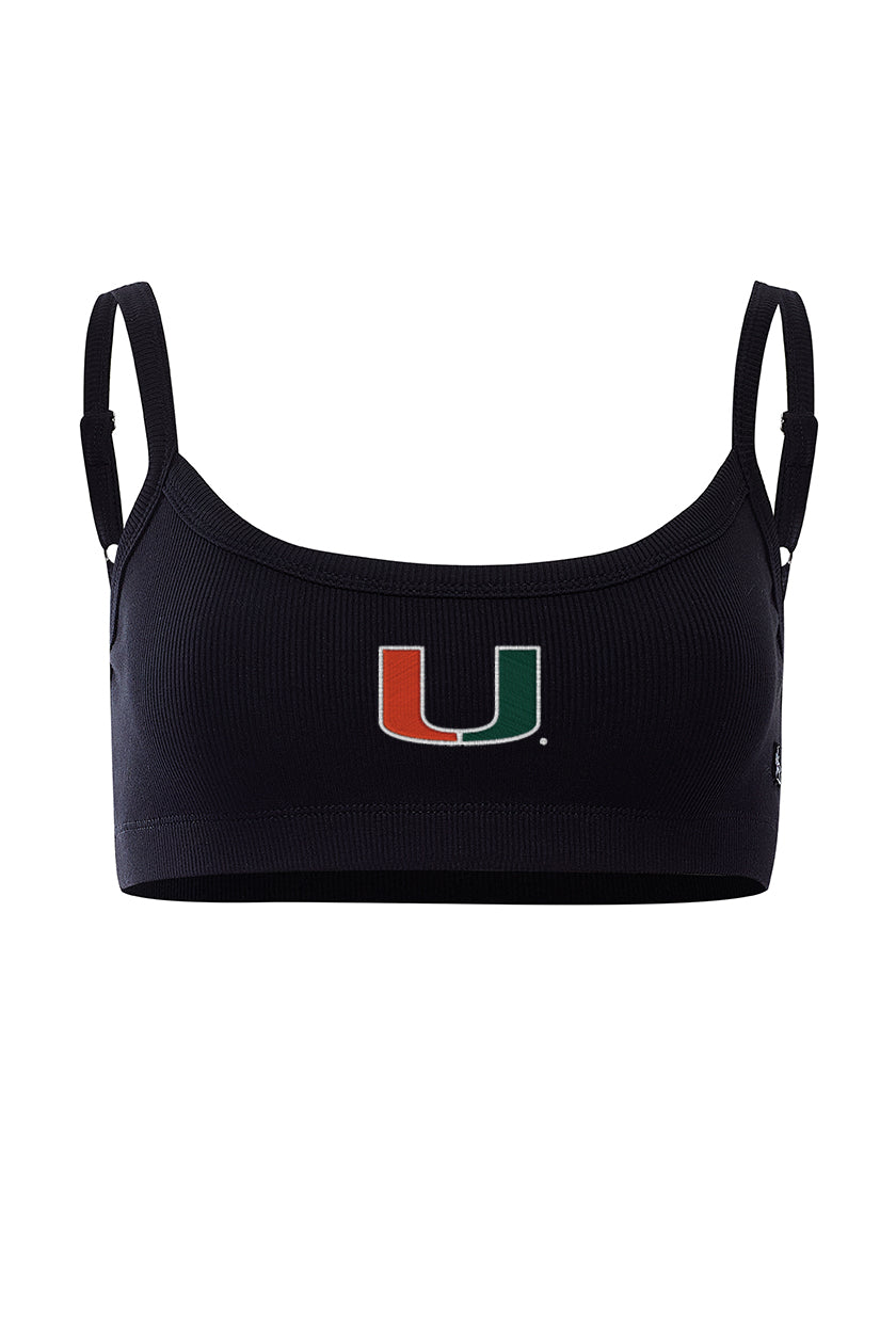 University of Miami Rib Bra Top
