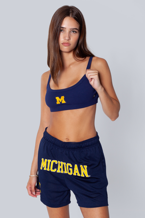 University of Michigan Rib Bra Top