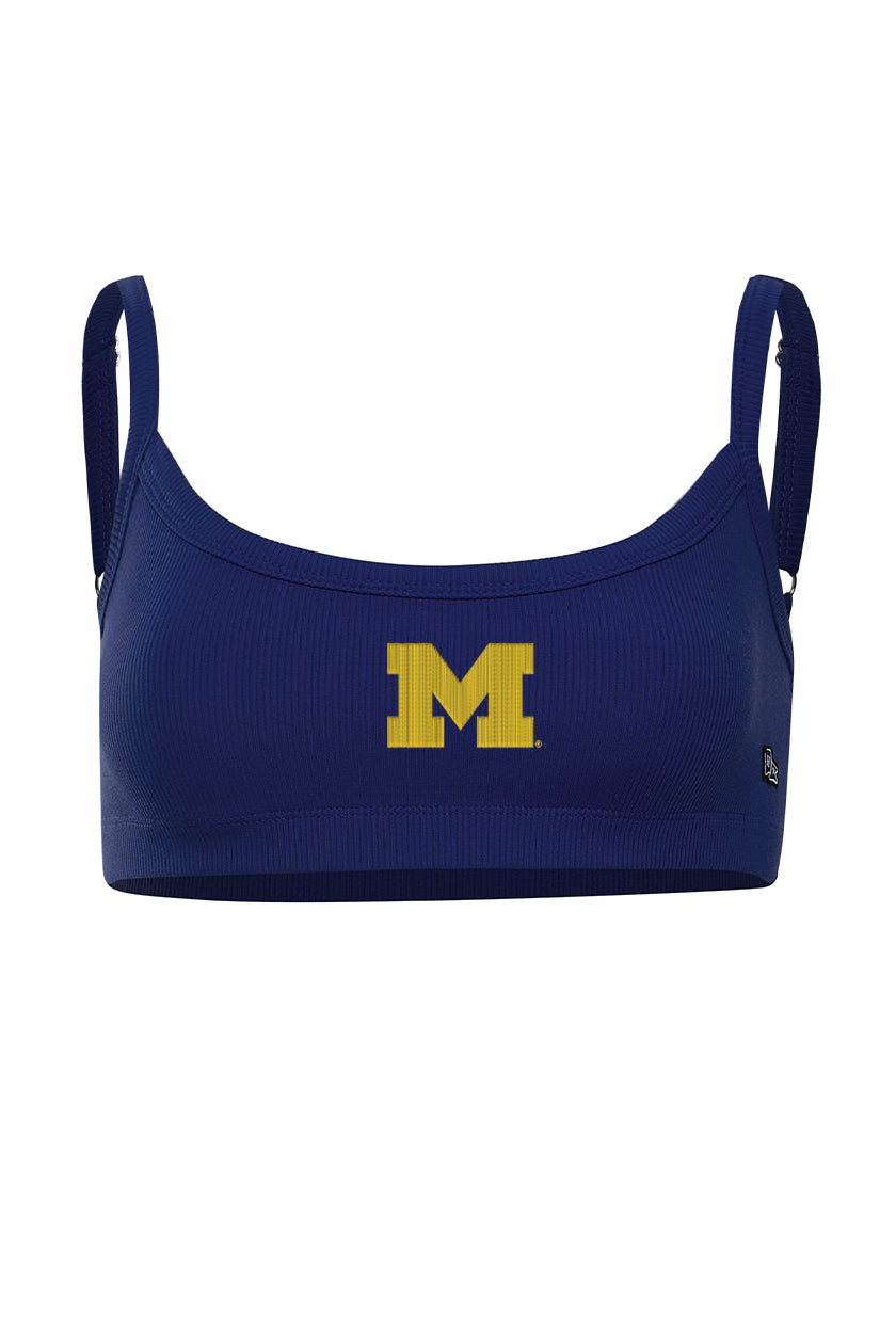University of Michigan Rib Bra Top