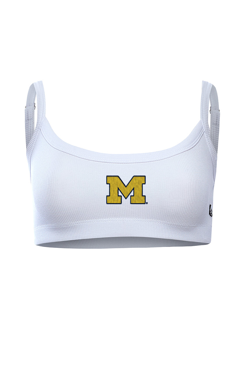 University of Michigan Rib Bra Top