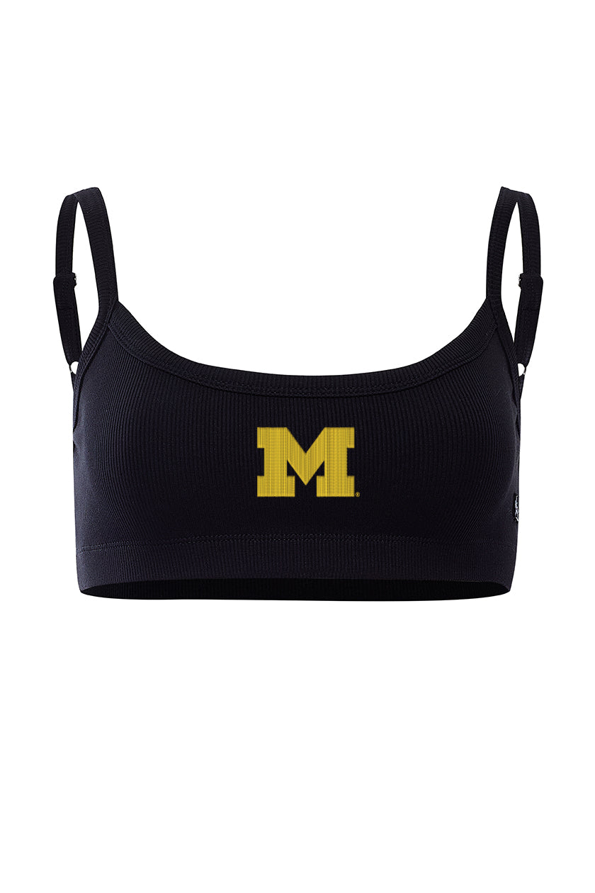 University of Michigan Rib Bra Top