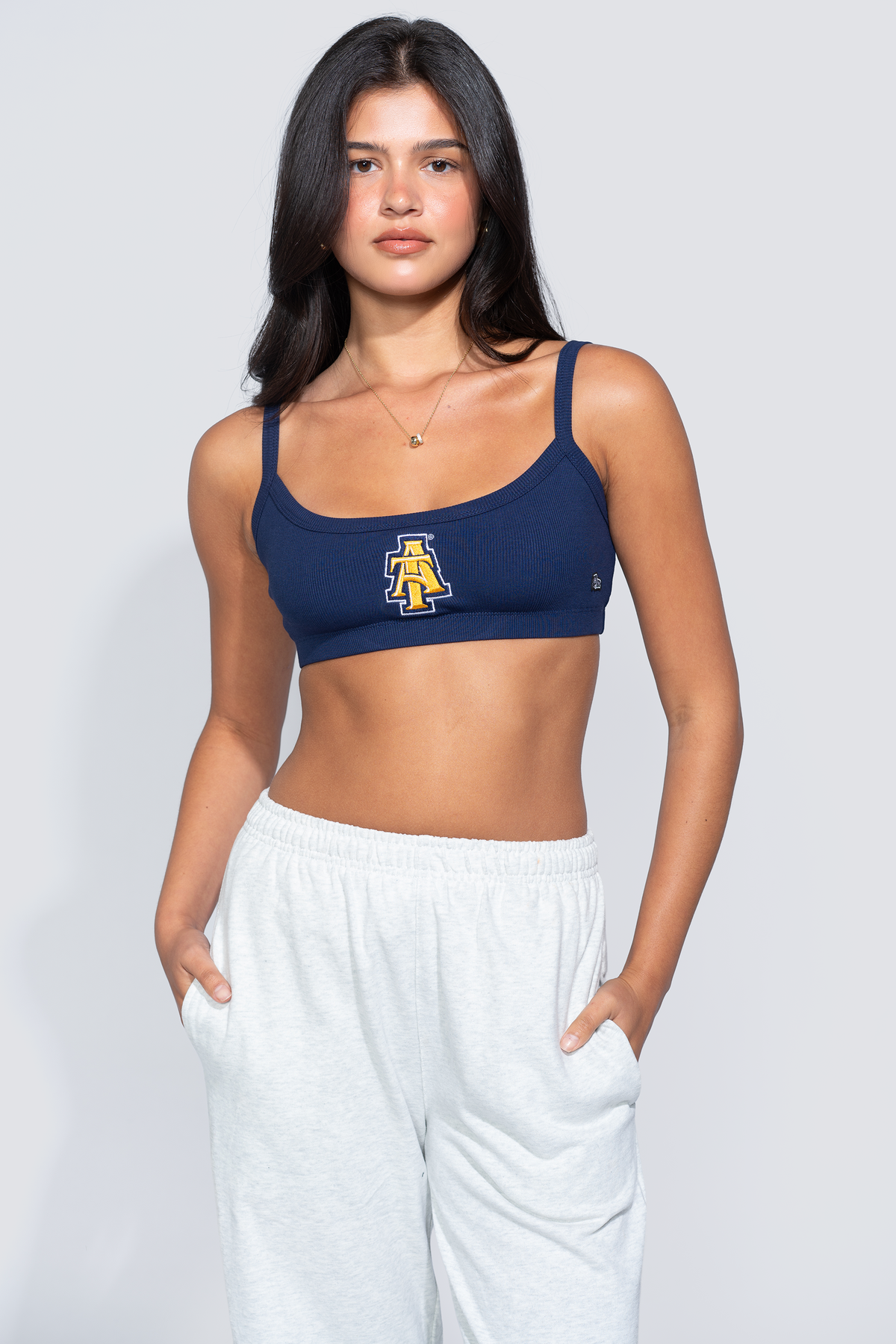 North Carolina A&T State Rib Bra Top