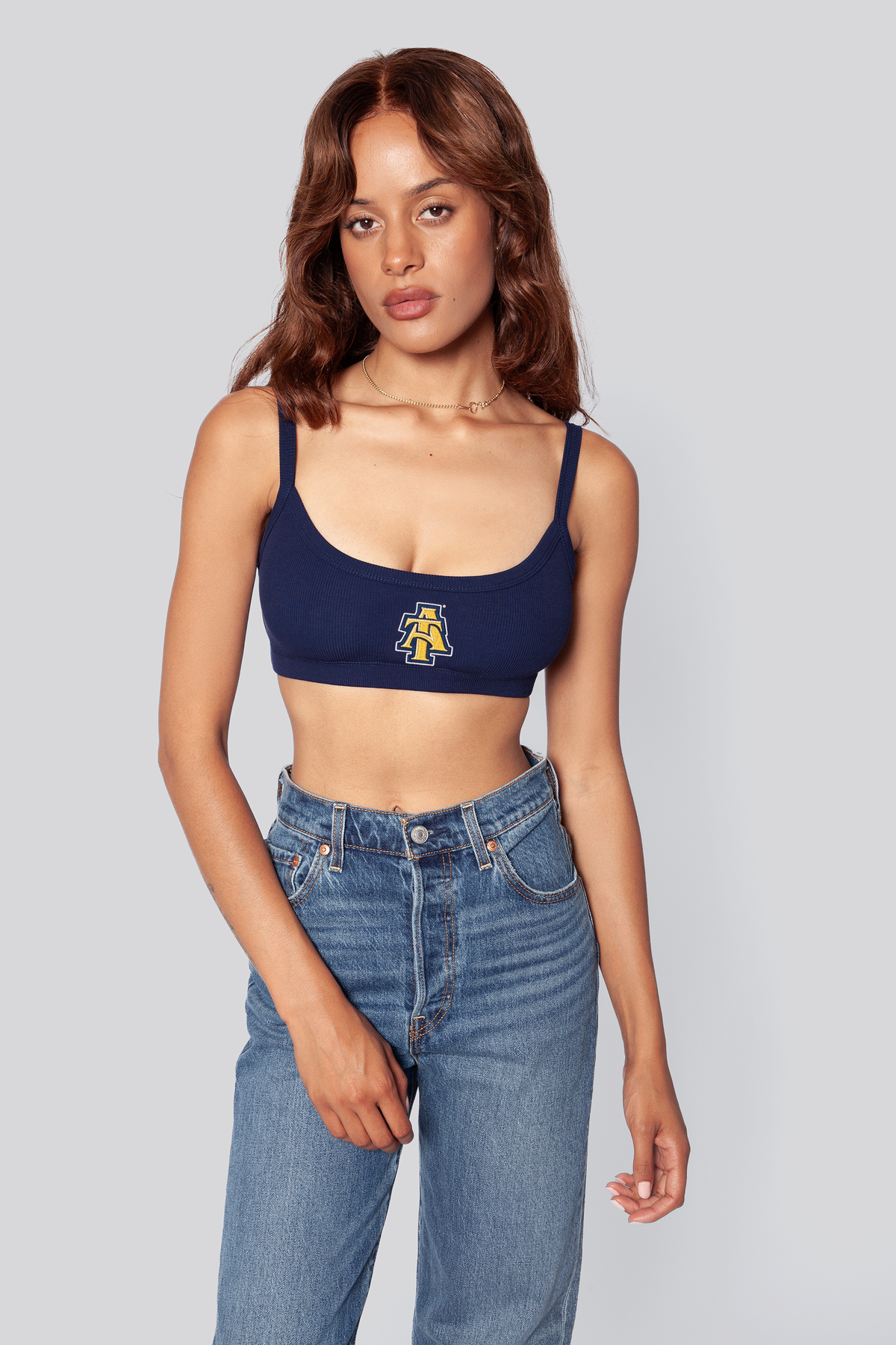 North Carolina A&T State Rib Bra Top
