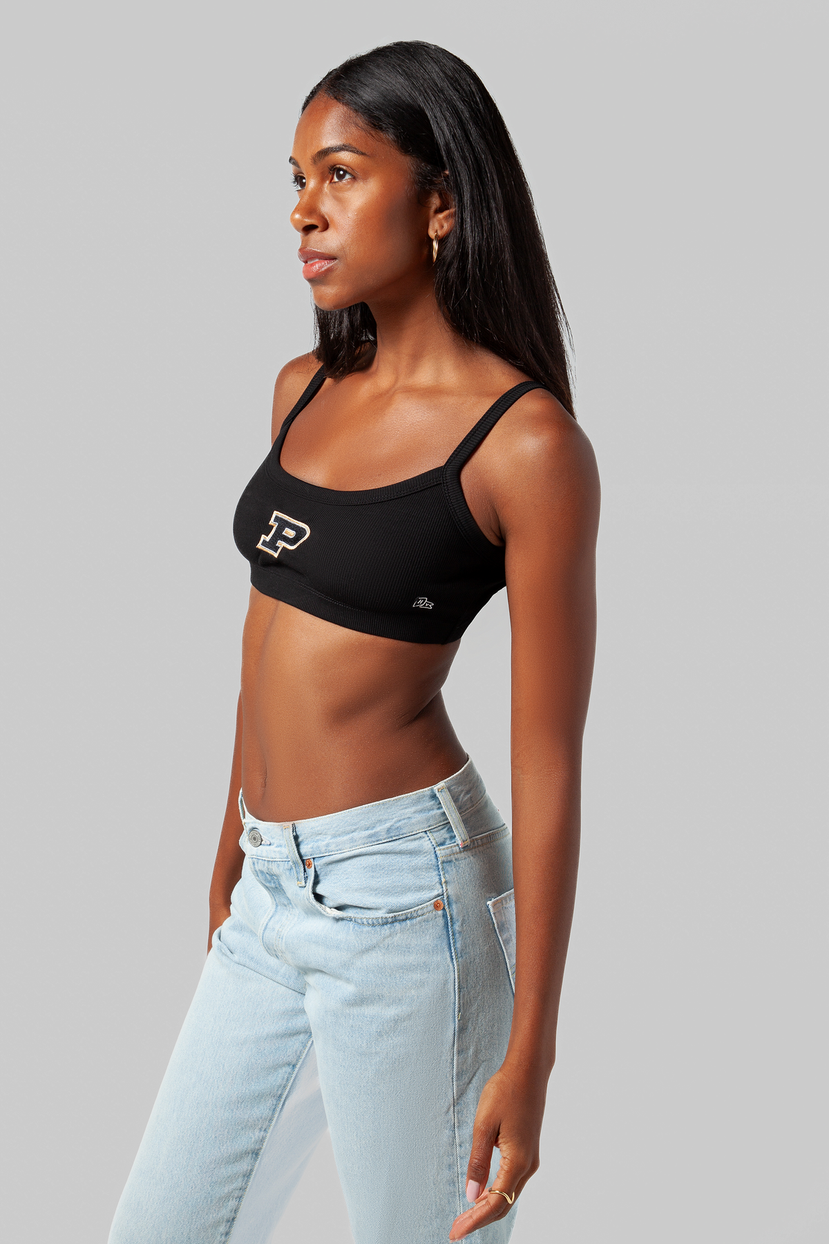 Purdue Rib Bra Top