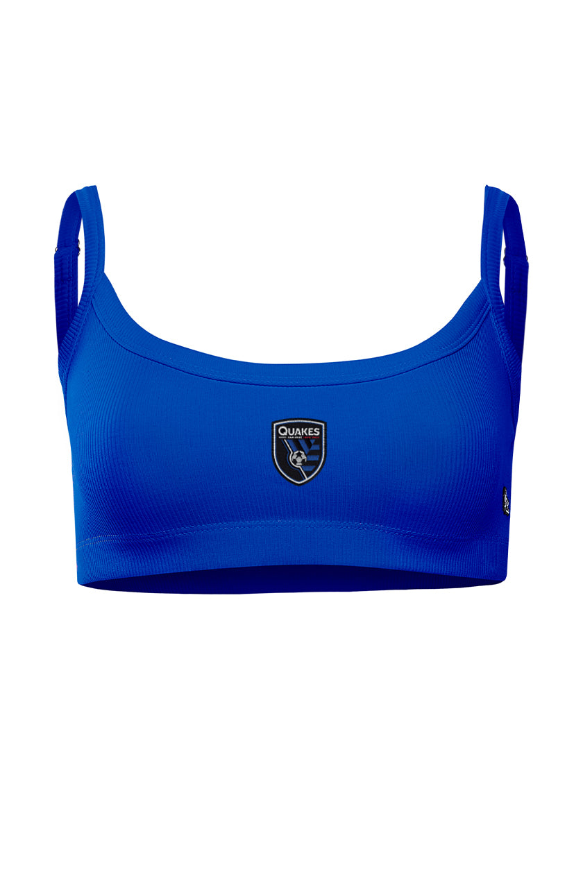 San Jose Earthquakes Rib Bra Top
