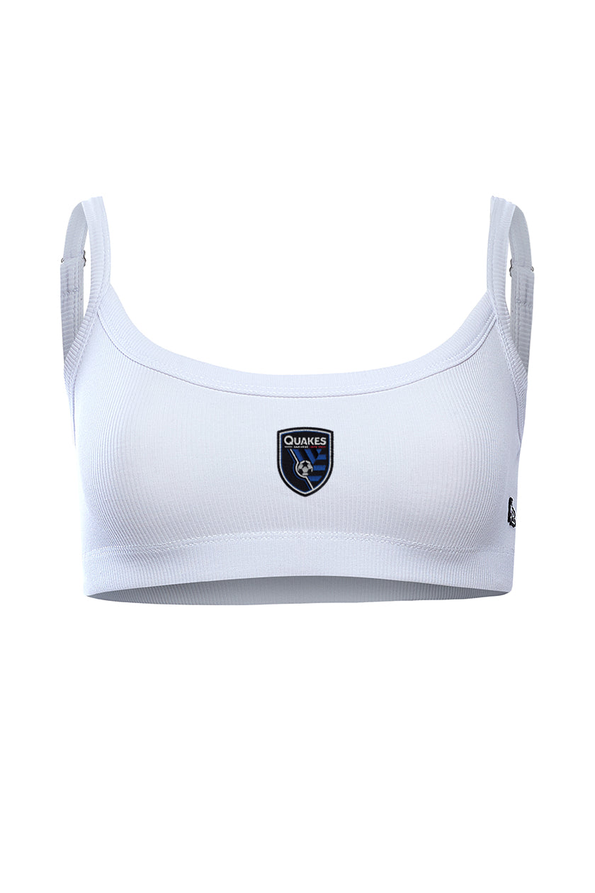 San Jose Earthquakes Rib Bra Top