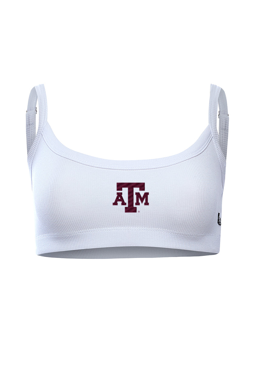 Texas A&M Rib Bra Top