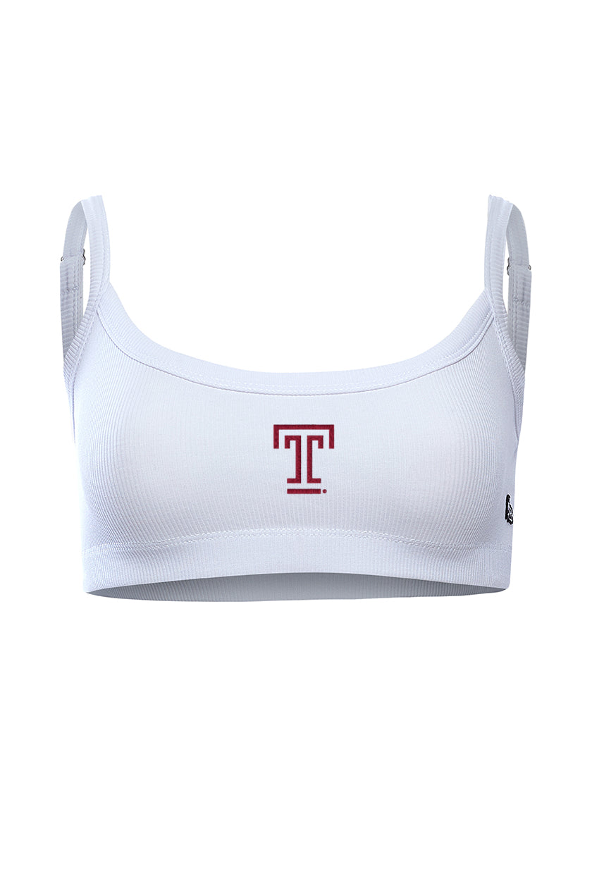 Temple University Rib Bra Top