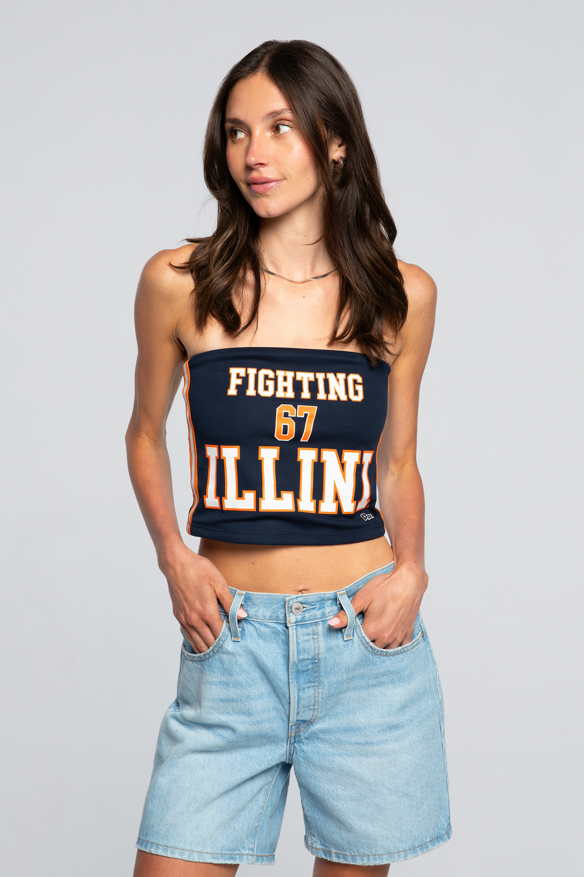 University of Illinois Jersey Tube Top