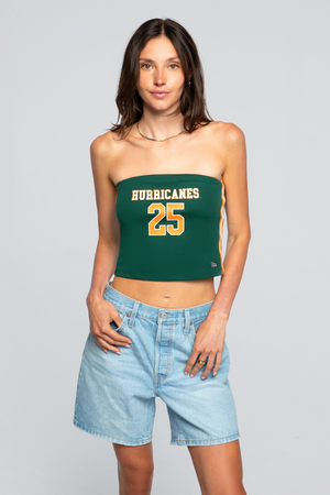 University of Miami Jersey Tube Top