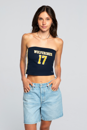 University of Michigan Jersey Tube Top