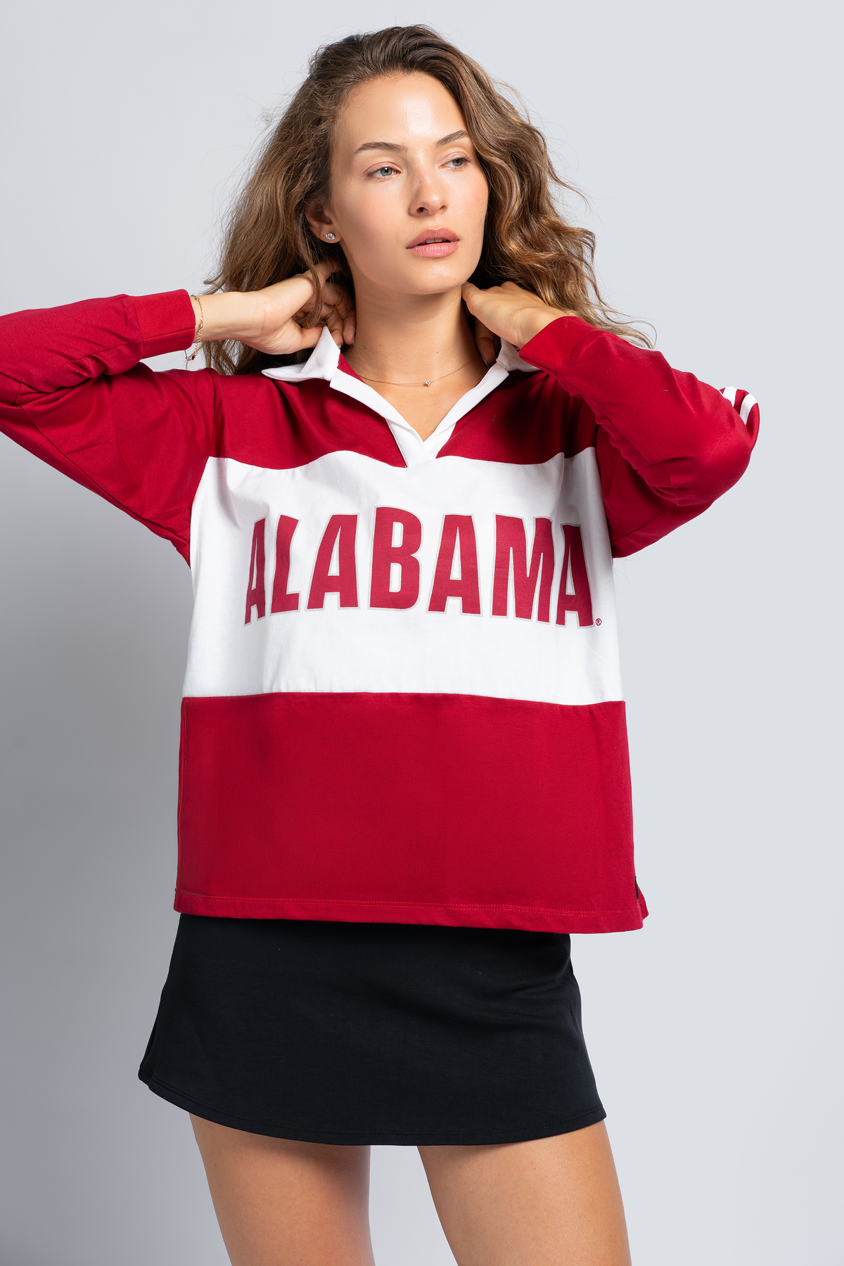 Alabama Contrast Oversized Polo
