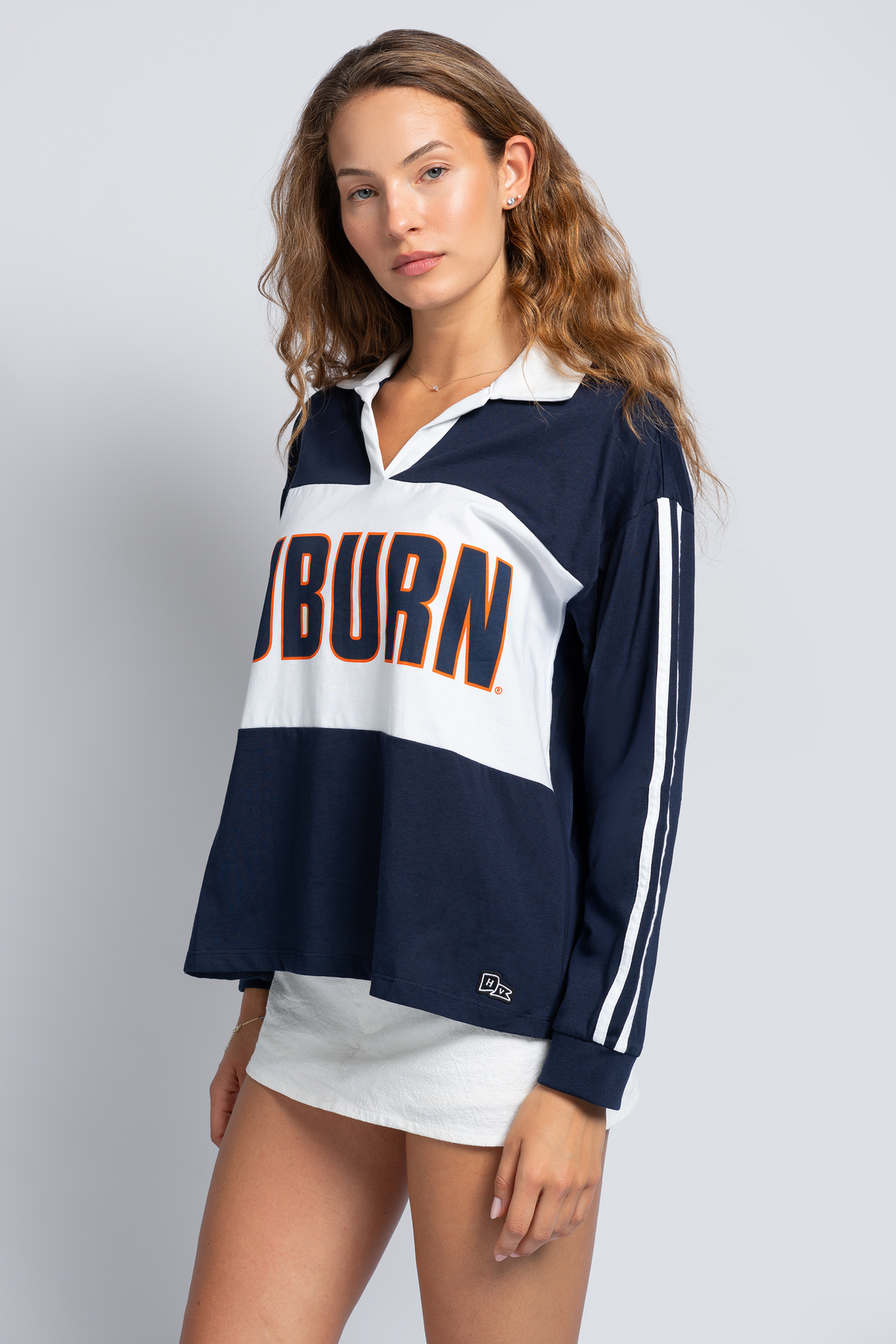 Auburn Contrast Oversized Polo