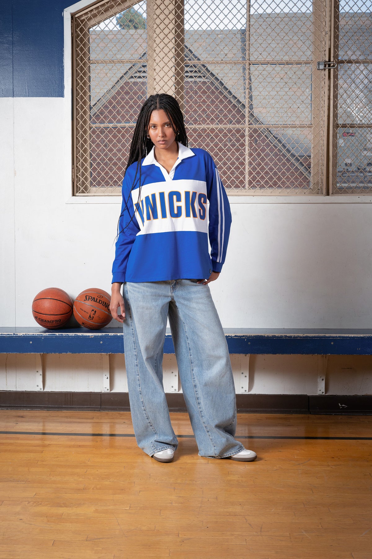 New York Knicks Contrast Oversized Polo