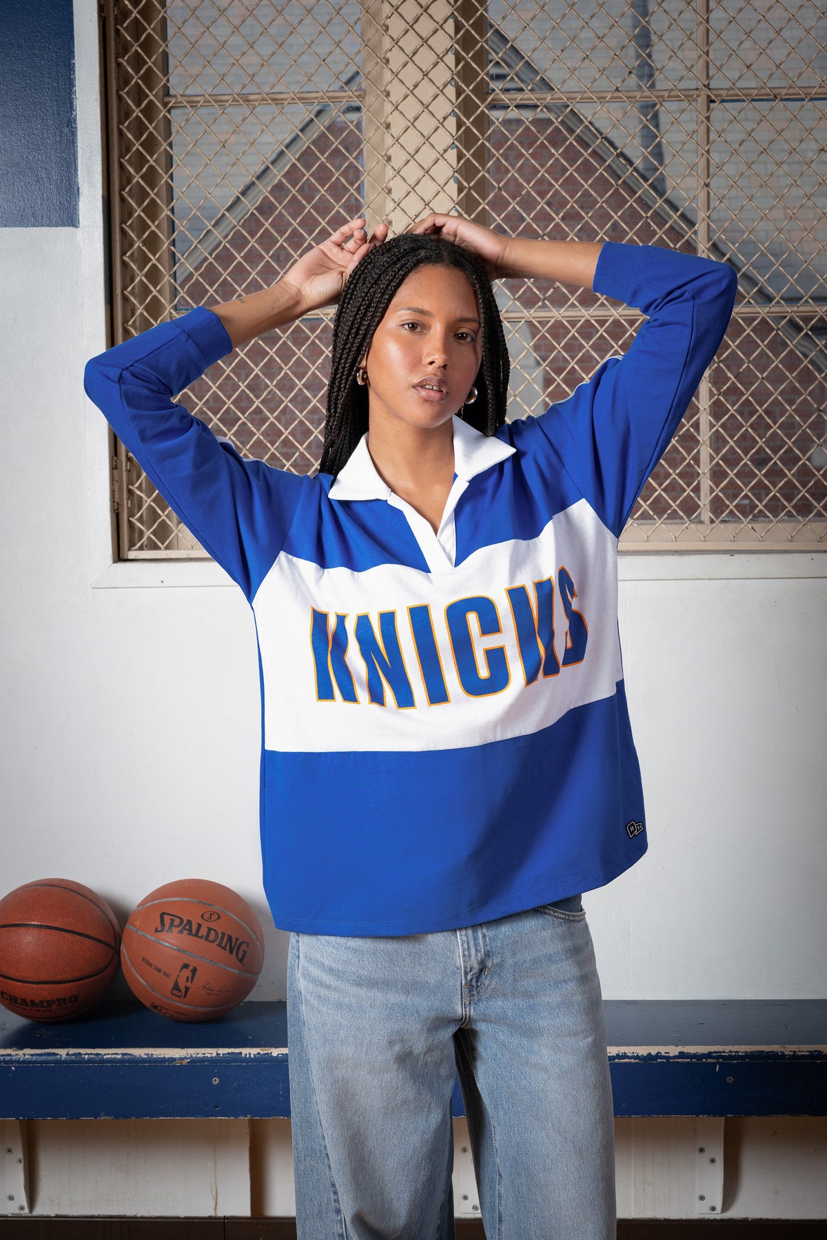 New York Knicks Contrast Oversized Polo