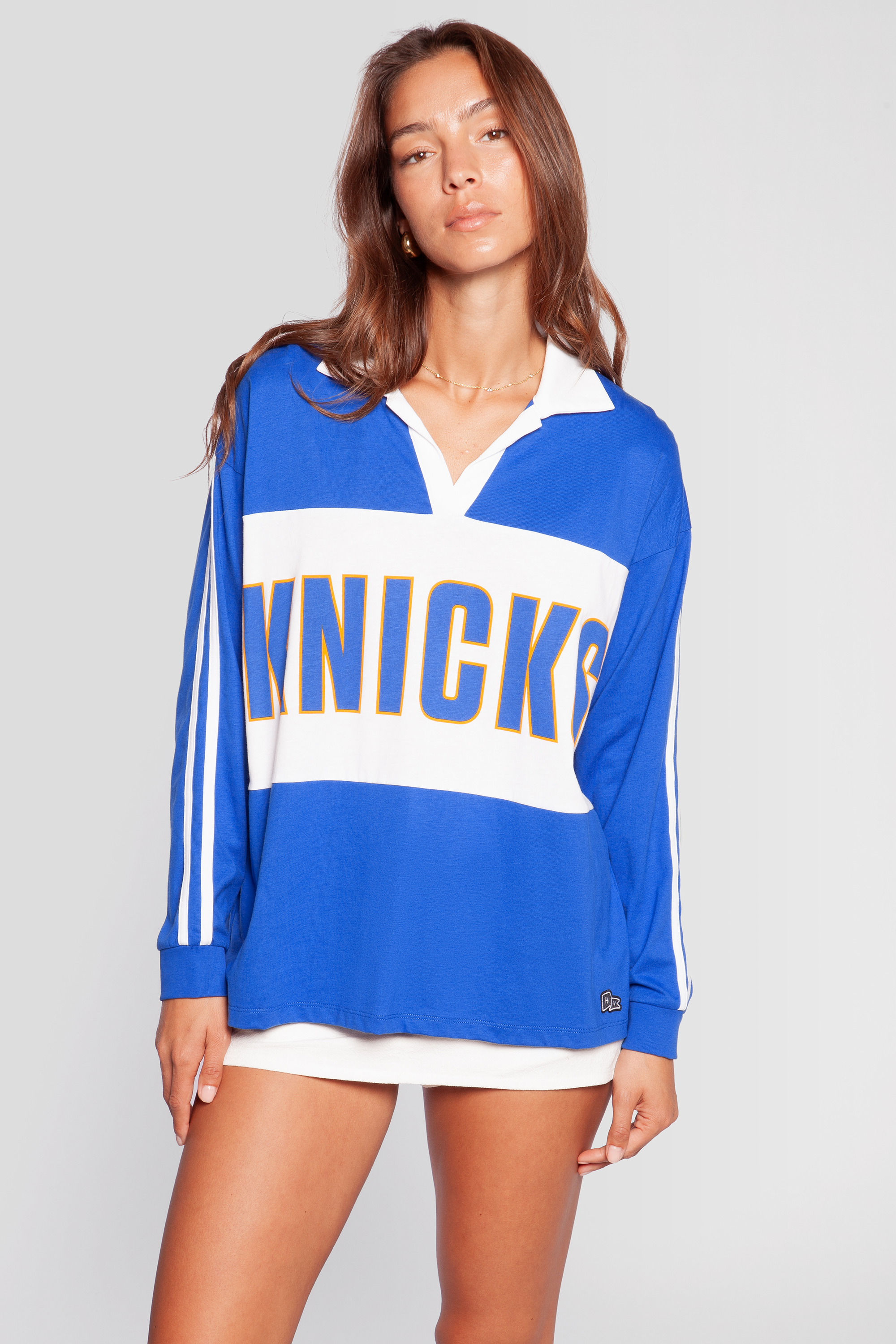 CONTRAST OVERSIZED POLO