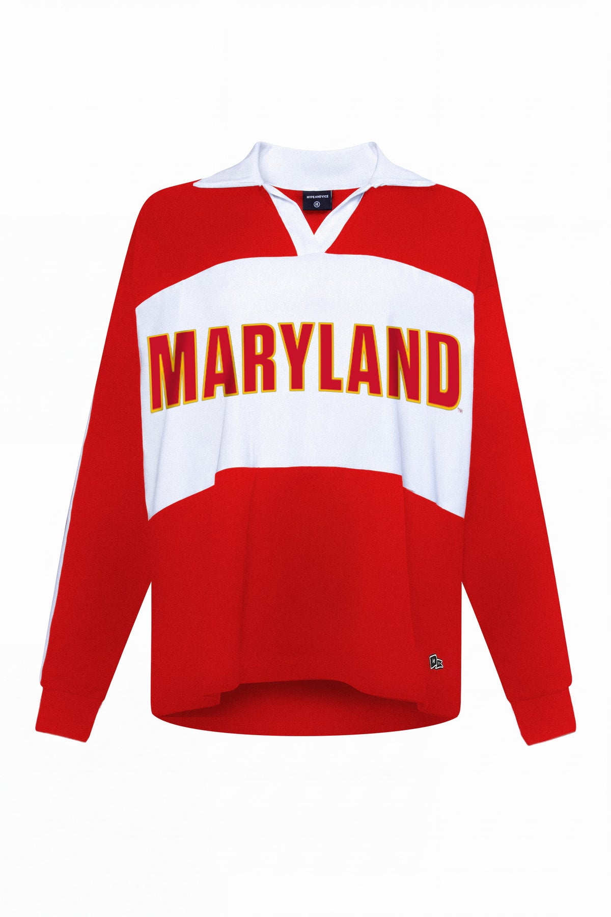University of Maryland Contrast Oversized Polo