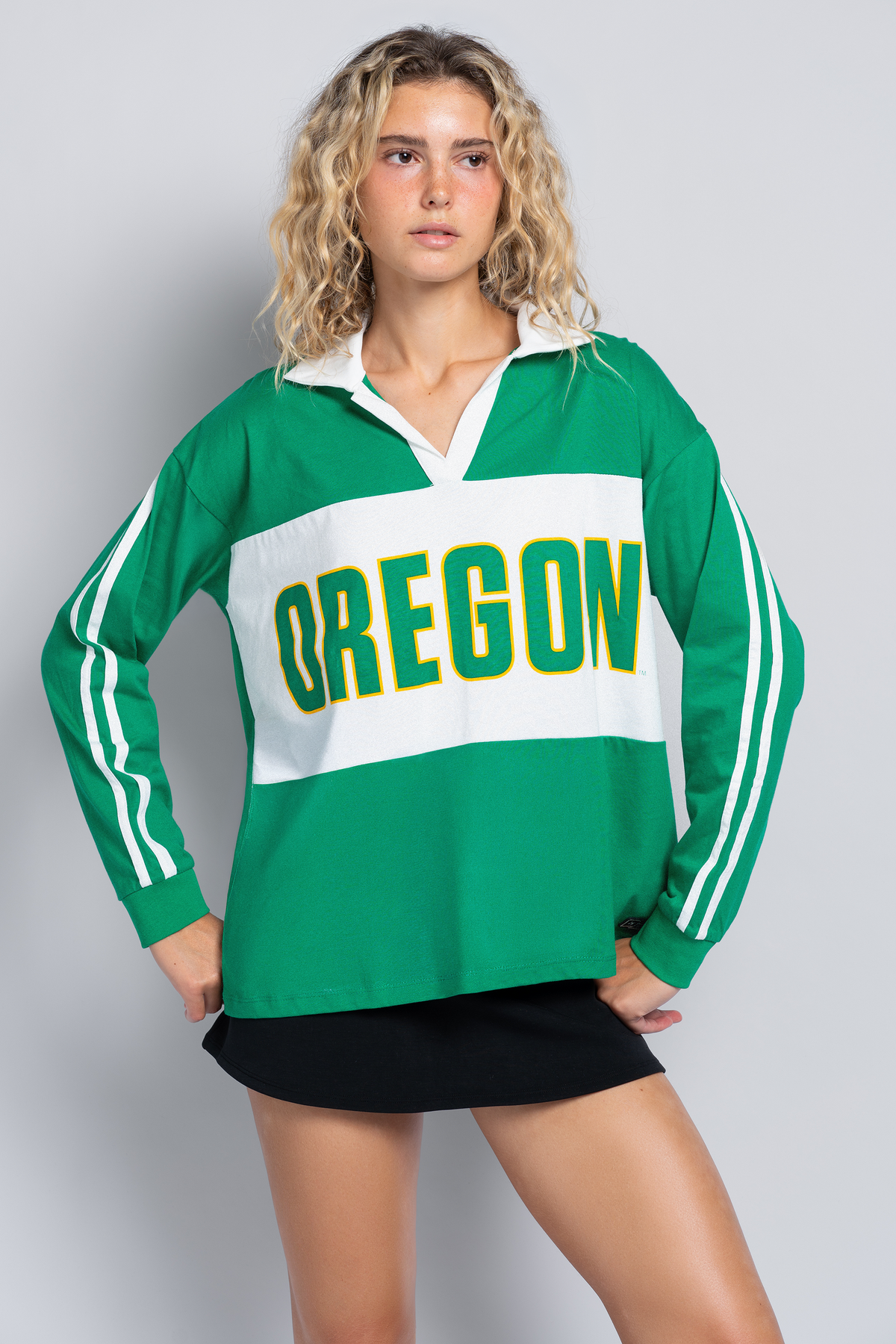 University of Oregon Contrast Oversized Polo