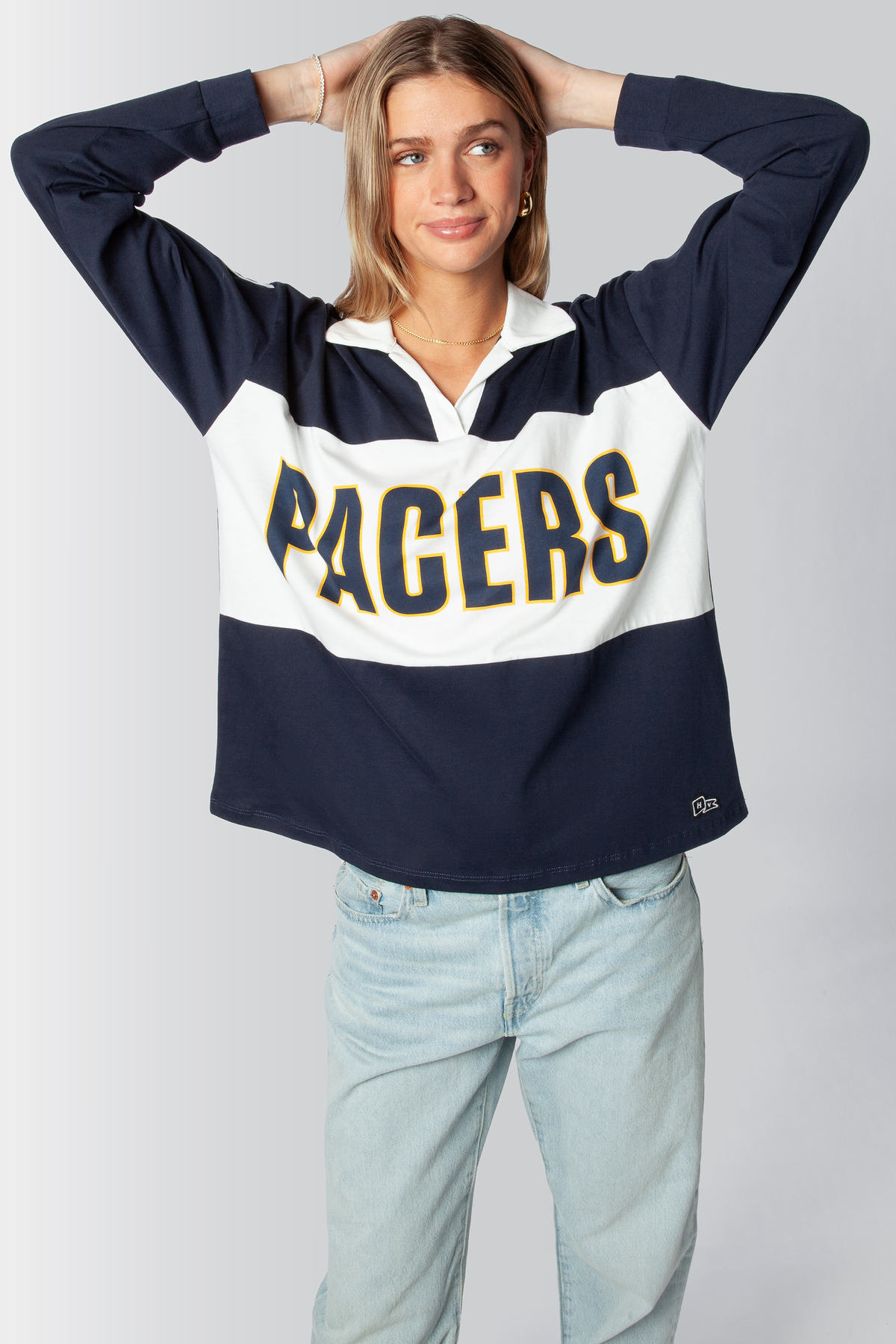 Indiana Pacers Contrast Oversized Polo