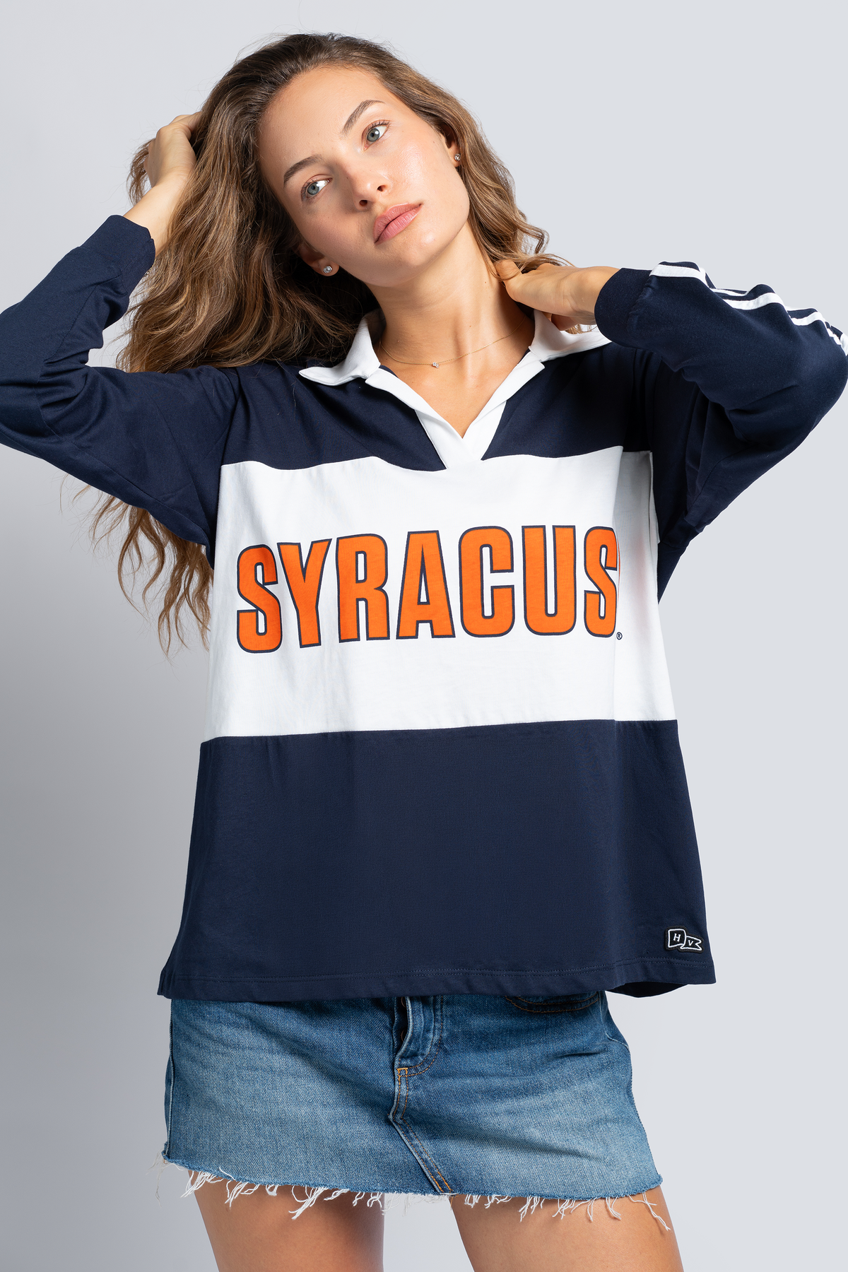 Syracuse Contrast Oversized Polo